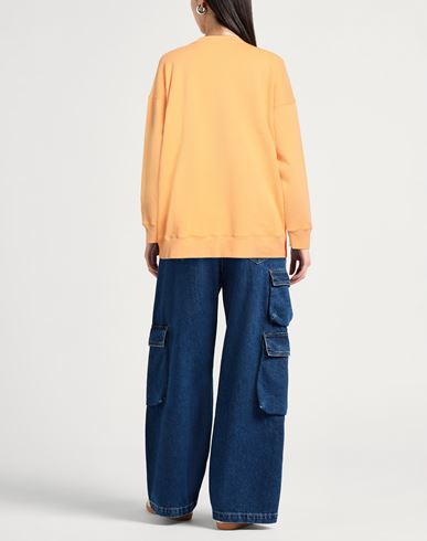 Woman Sweatshirt Apricot Size XL Cotton