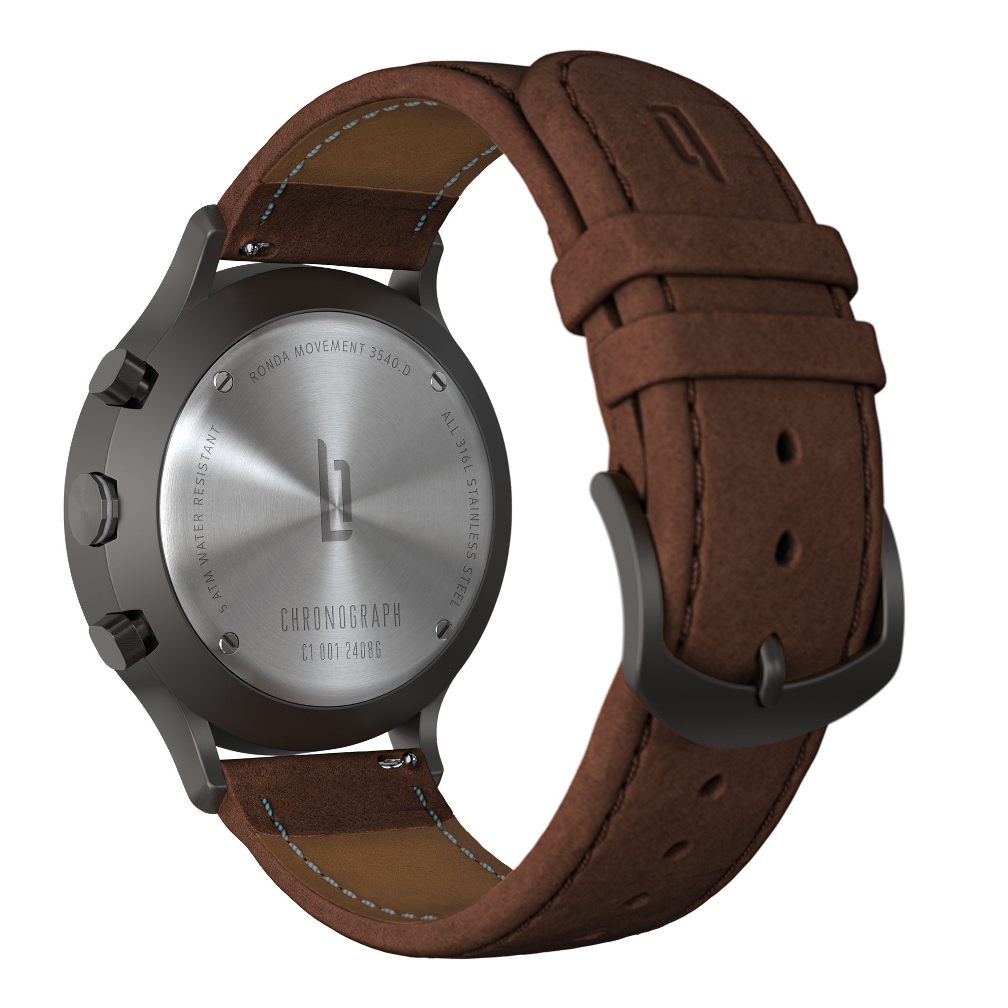 Chronograph - Dark Silver White