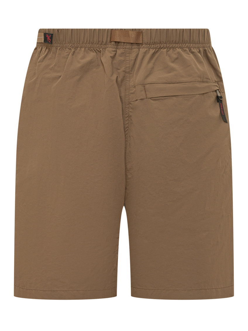 Brown Logo Shorts