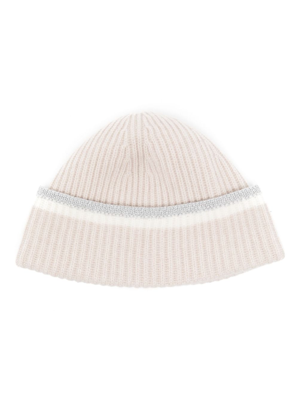 Sparkle trim beanie - Neutrals