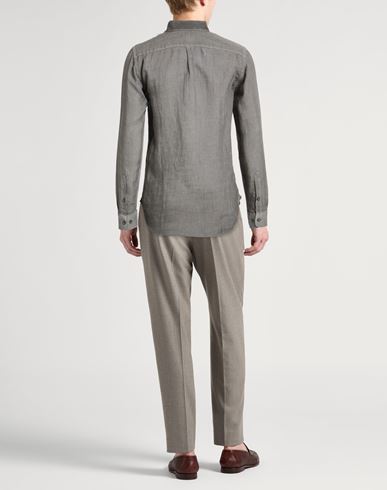 Man Shirt Grey Size 3XL Linen