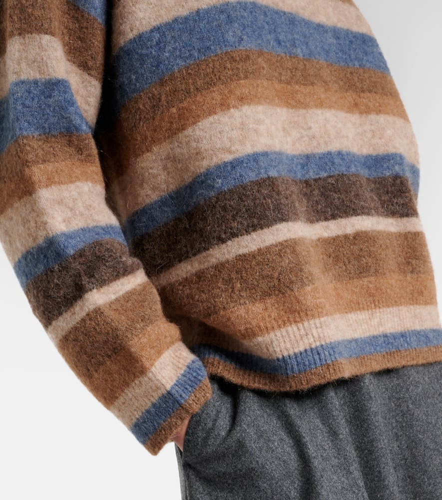 Smmvolare striped alpaca-blend sweater