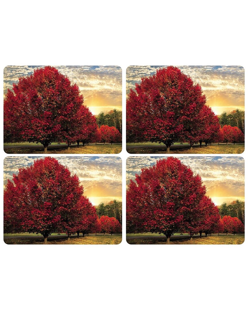 Pimpernel Crimson Trees Set of 4 Placemats