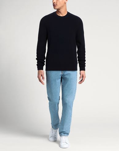 Man Sweater Navy Size 42 Cotton