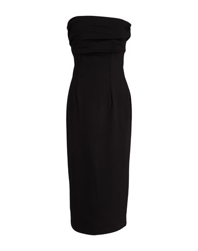 Woman Midi dress Black Size M Viscose, Nylon, Elastane