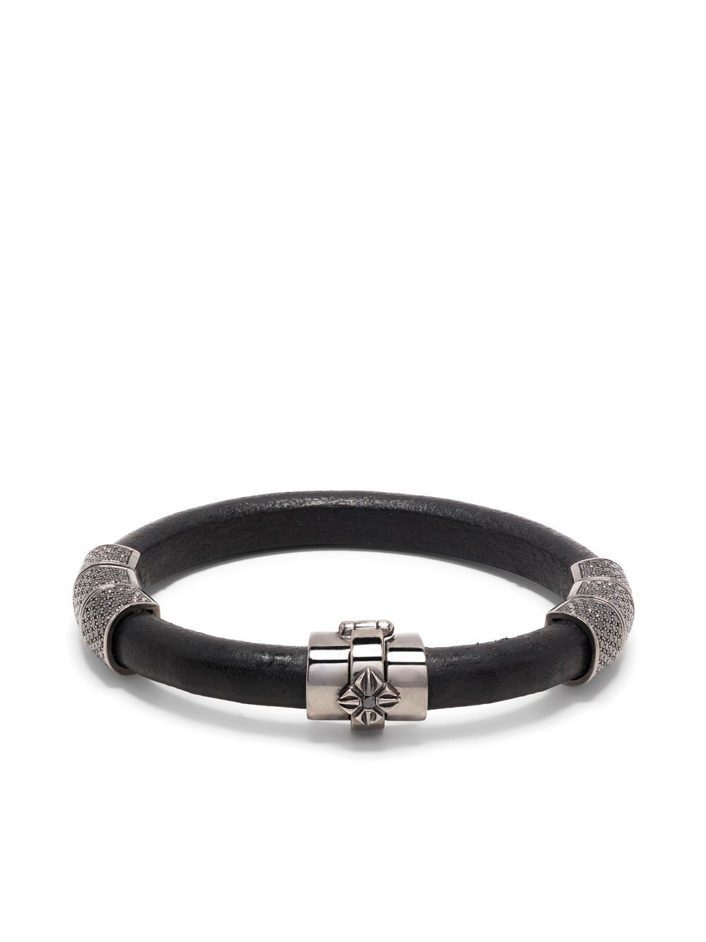 Embellished-bead detail bracelet - Black