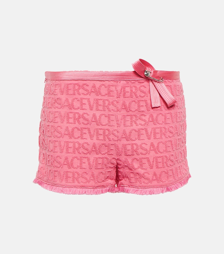 X Dua Lipa Allover cotton terry shorts
