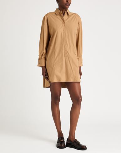 Woman Mini dress Camel Size 4 Cotton