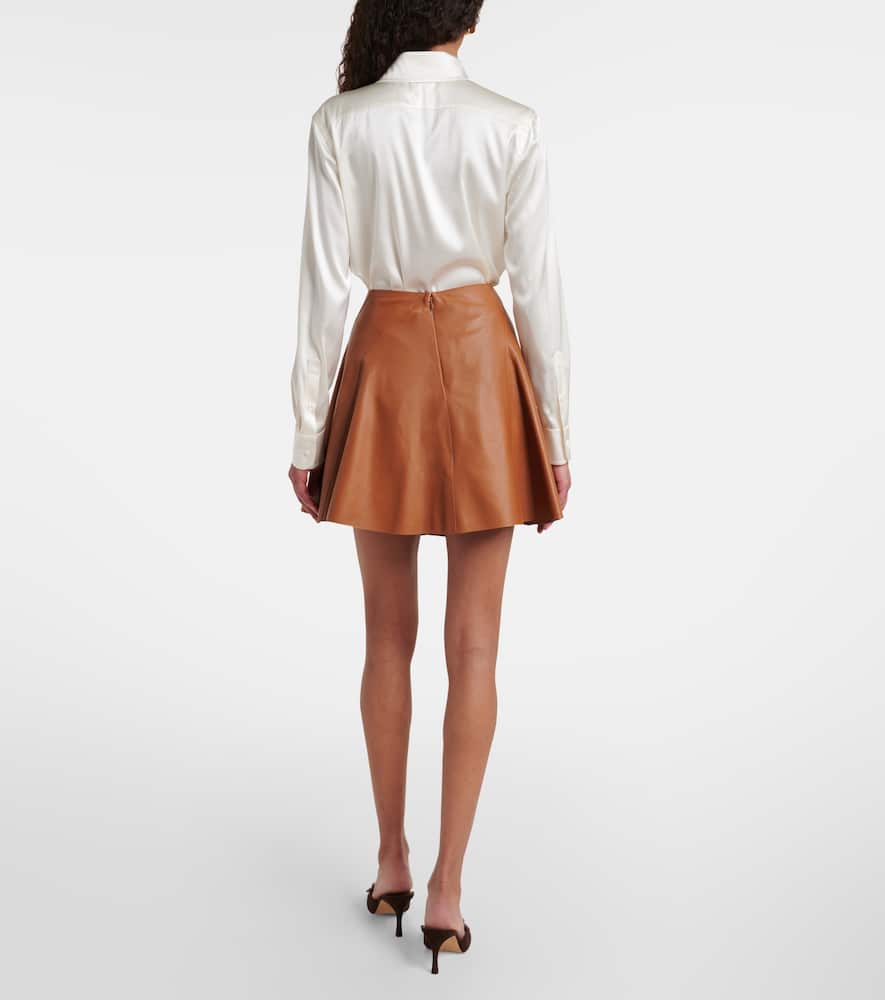 Leather miniskirt