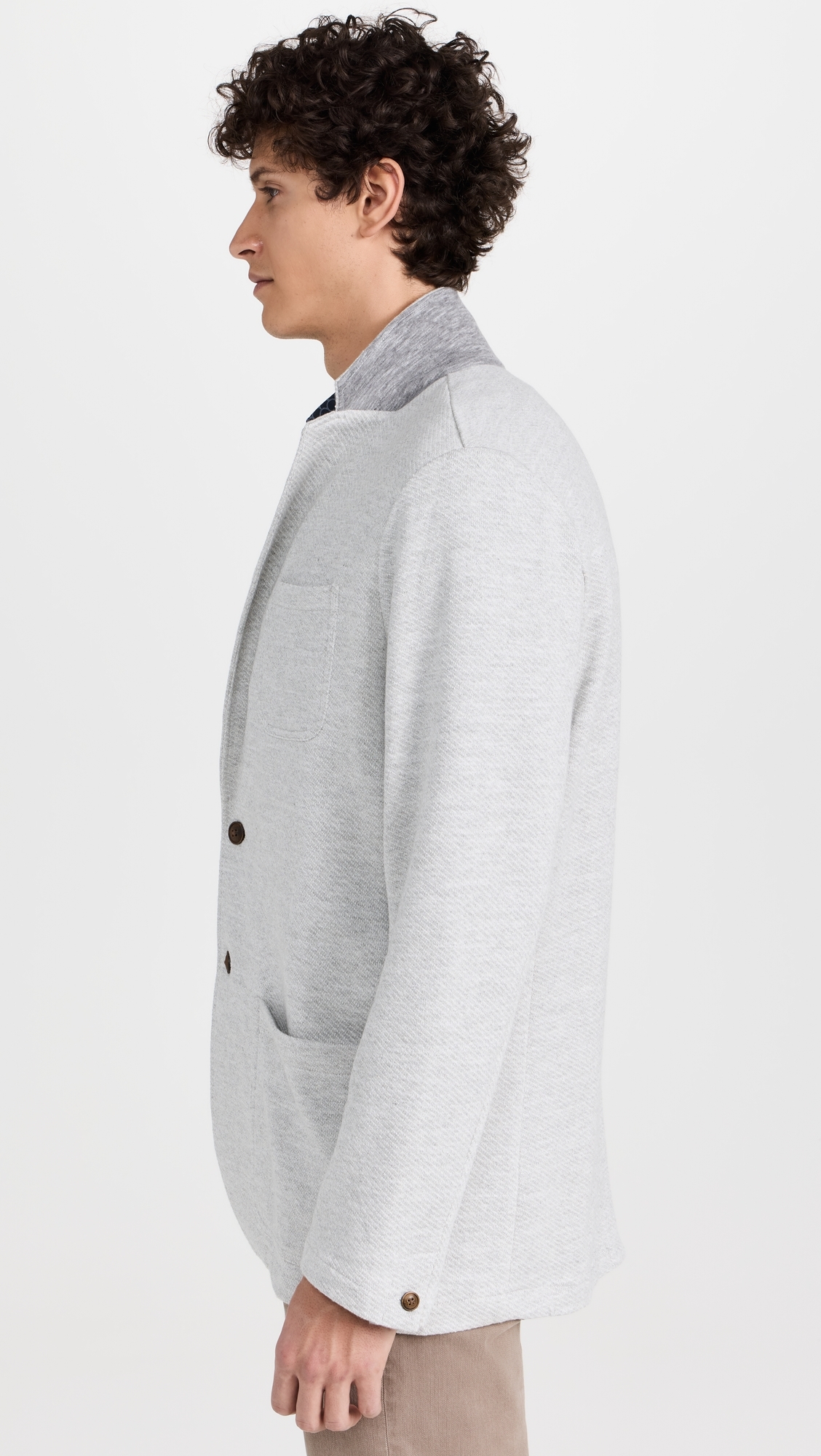 Inlet Knit Blazer Heather Grey