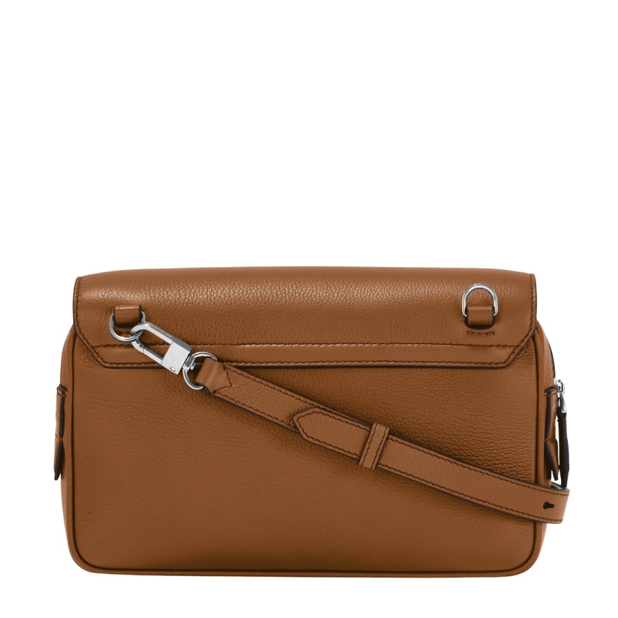 Soft Grain Leather Messenger Bag