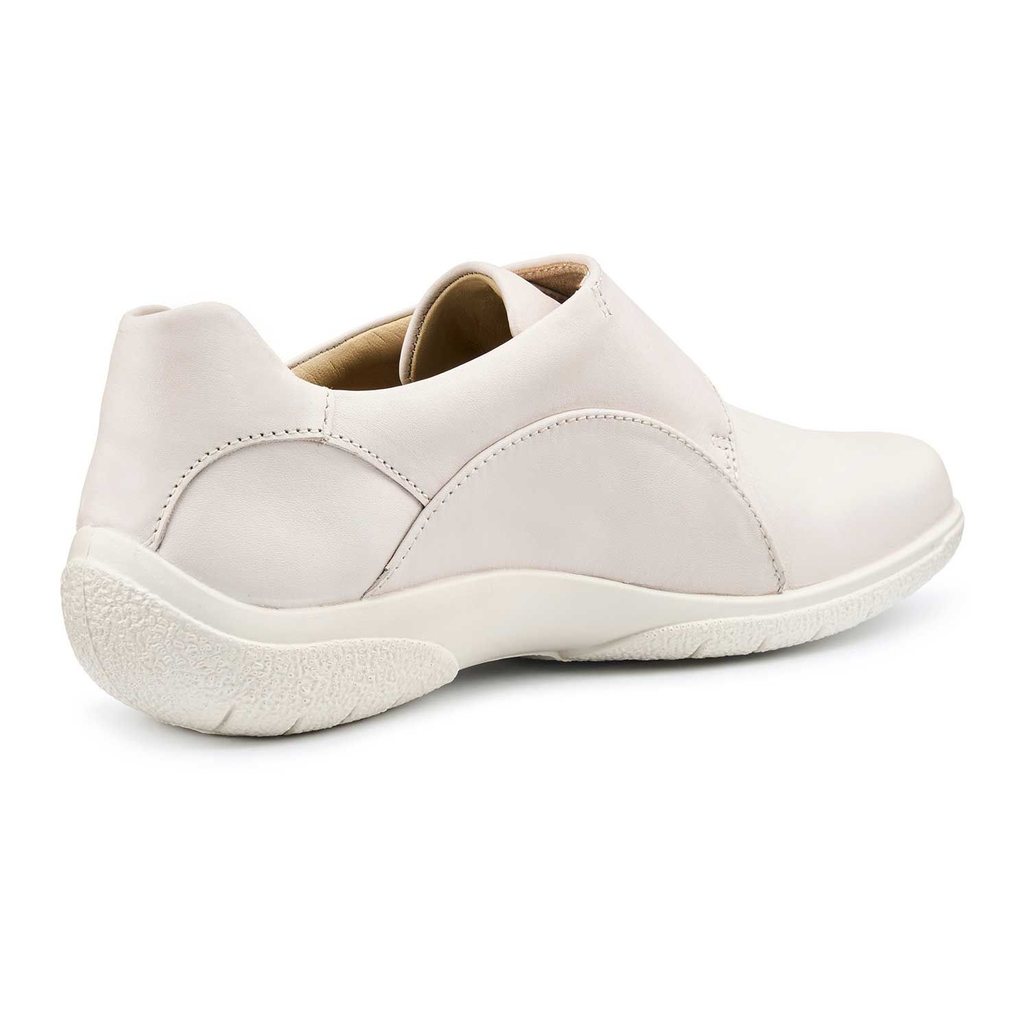 Hotter Women's Wide Fit 'Sugar II' Classic Casual Shoes in Off White