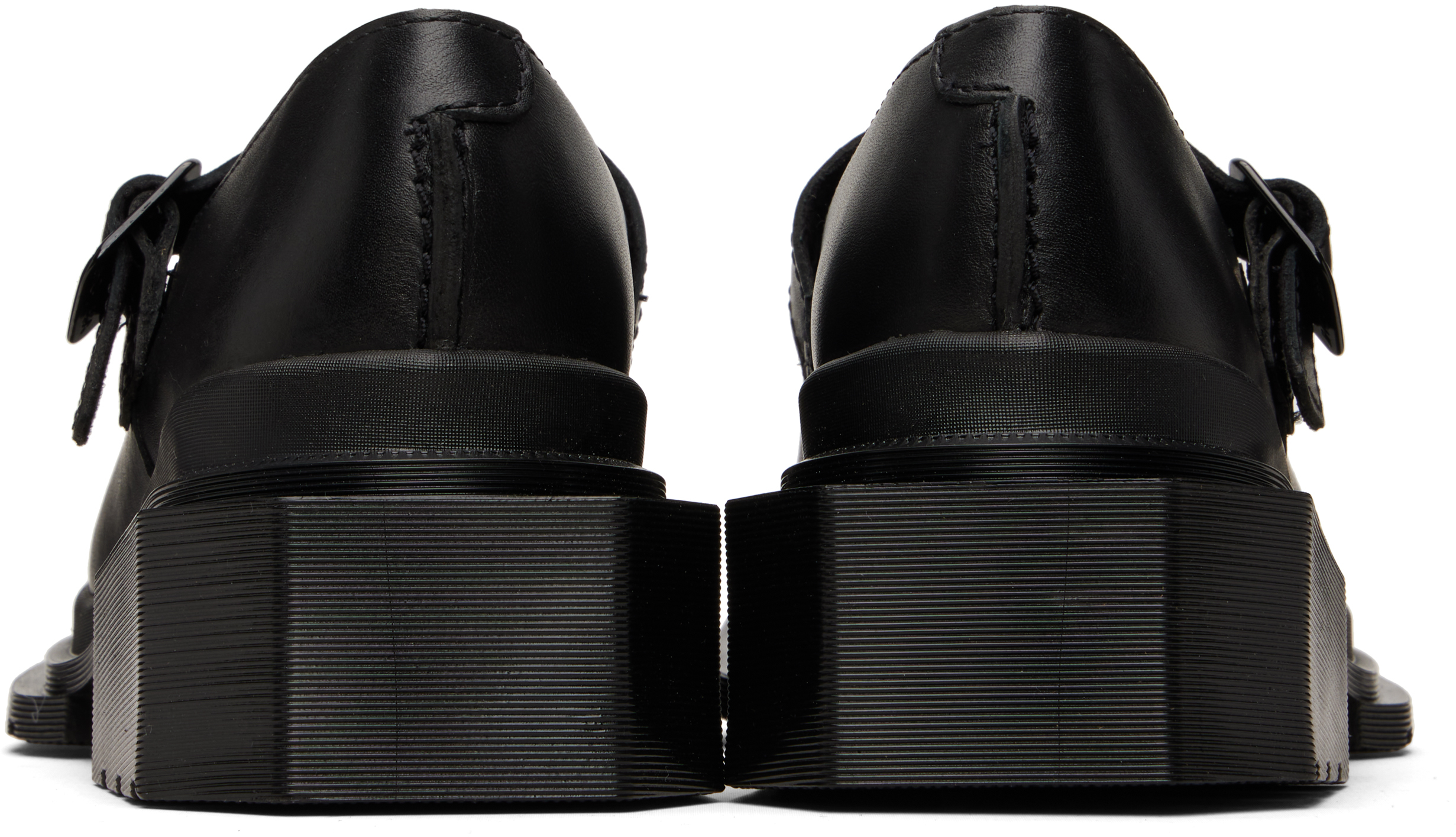 Black Maybole Square Toe Mary Jane Heels