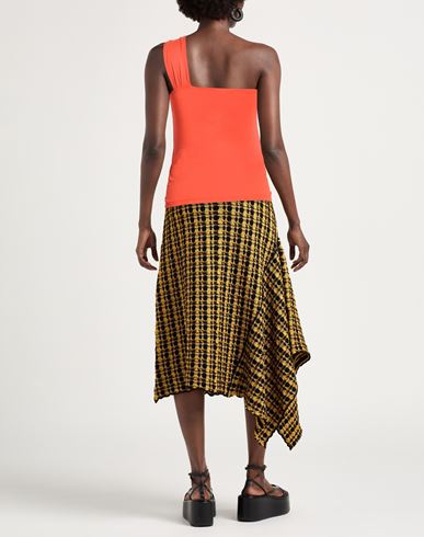 Woman Top Orange Size M Viscose, Elastane