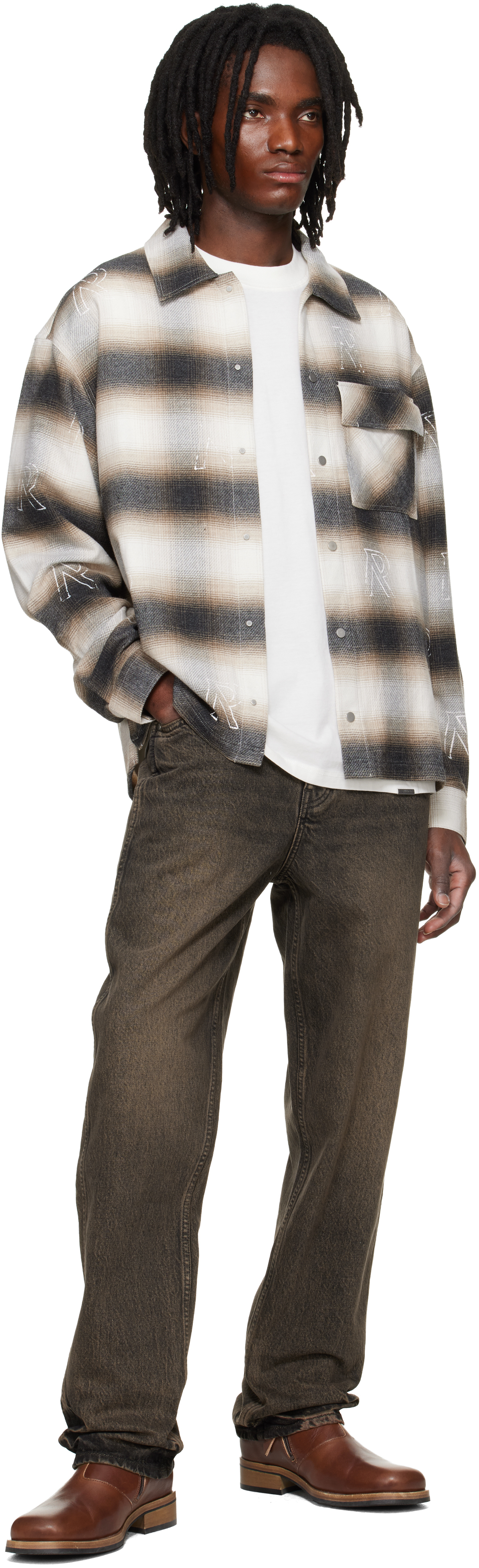Brown R2 Straight Leg Jeans