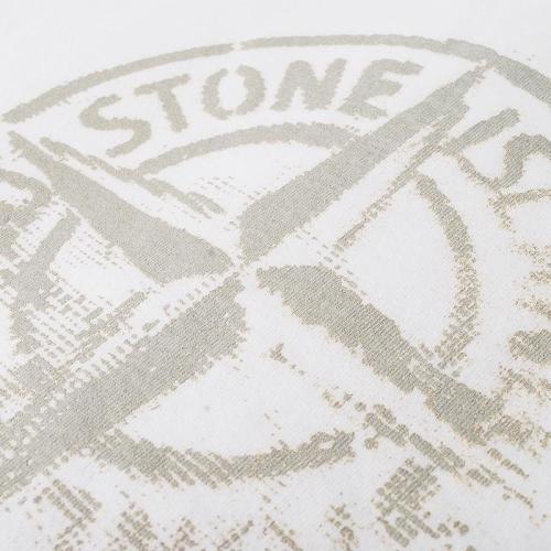Compass-print cotton T-shirt - White