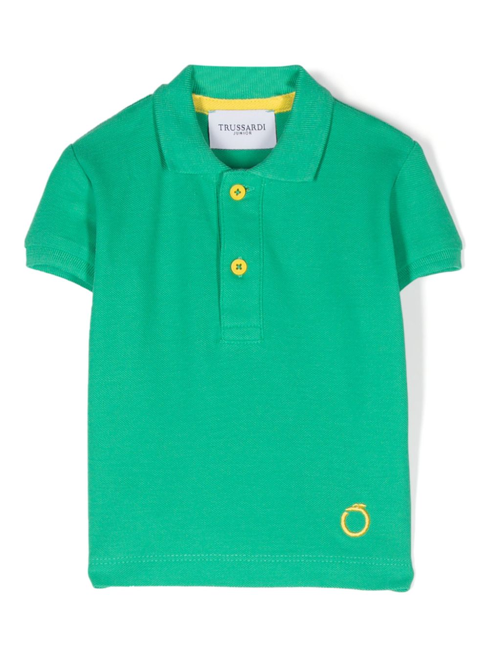 Logo-embroidered polo shirt - Green