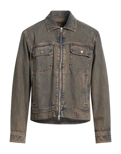 Man Denim outerwear Blue Size XS Cotton