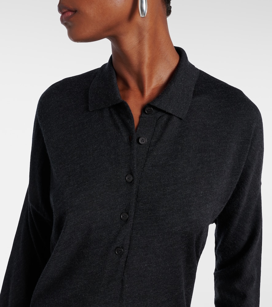 Wool and silk polo dress