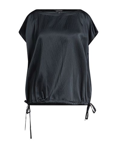 Woman Top Charcoal Size L Silk, Organic cotton