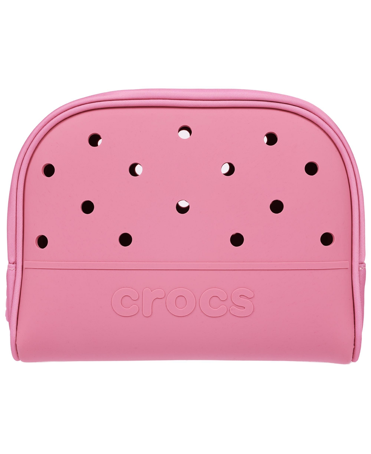 Classic Cosmetic Bag with Jibbitz-Compatible Panels - Quiet rose