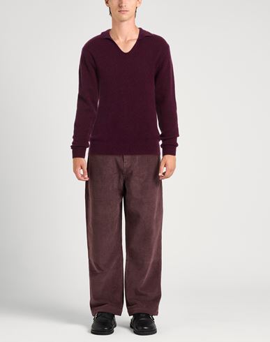 Man Sweater Plum Size M Polyamide, Alpaca wool, Virgin Wool, Elastane