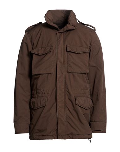 Man Jacket Brown Size S Polyester, Polyamide