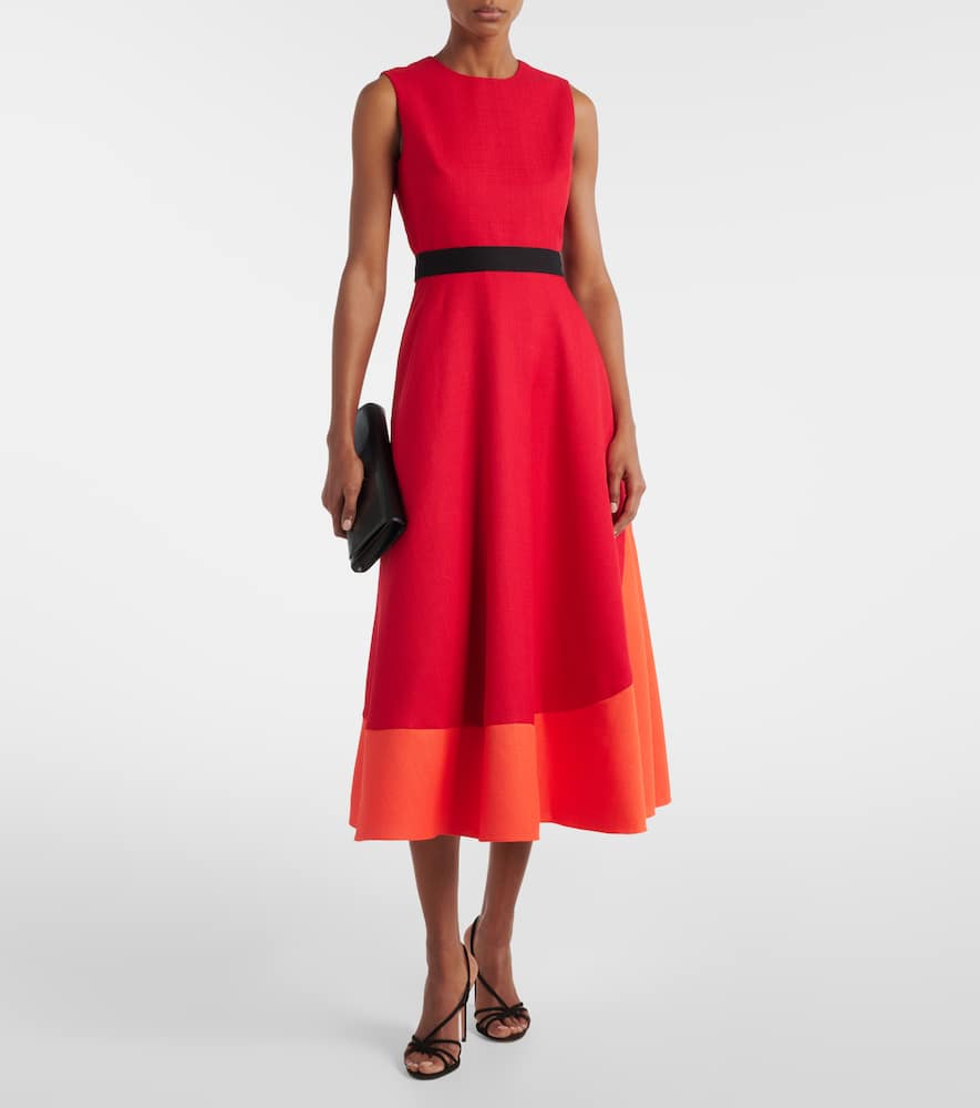 Mire colorblocked midi dress