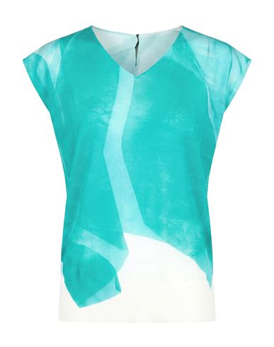 Woman Sweater Turquoise Size 12 Viscose, Polyamide