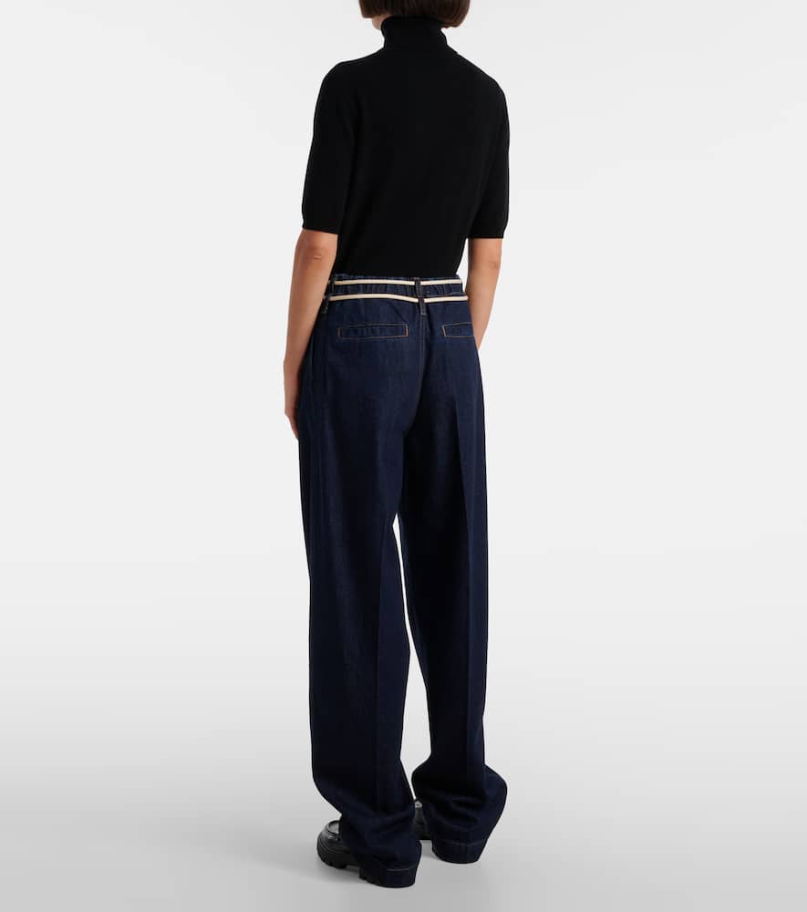 Nembi high-rise straight jeans