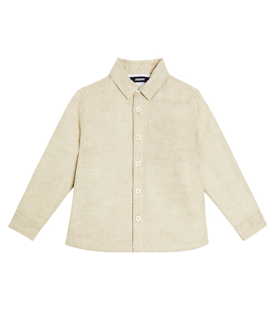 Jacquemus Enfant La Chemise Boulanger linen and cotton shirt