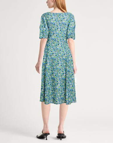 Woman Midi dress Light blue Size 8 Cotton