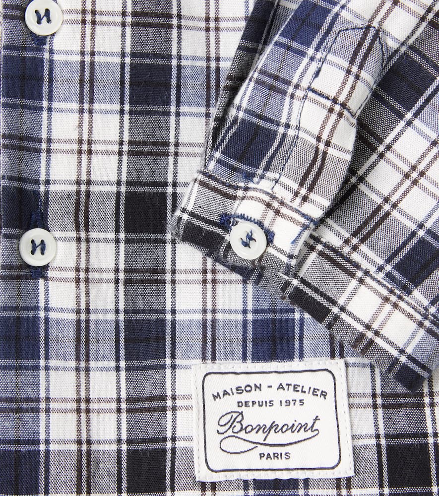 Baby Malo checked cotton shirt