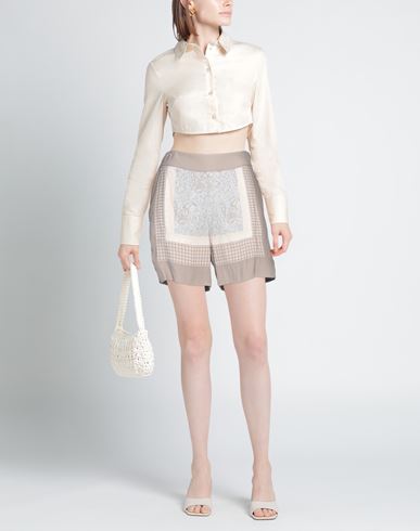 Woman Shorts & Bermuda Shorts Light grey Size 2 Viscose