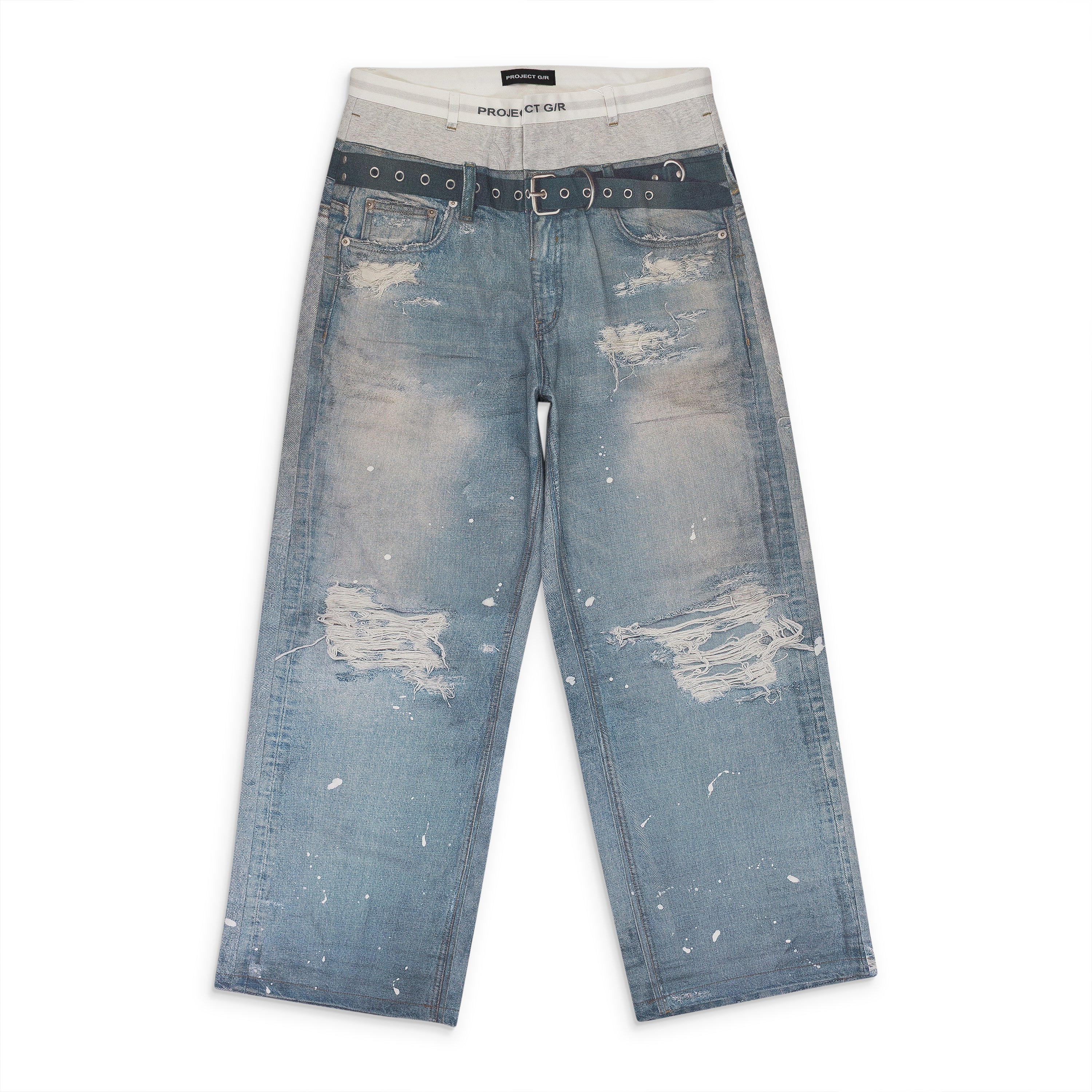 BLUE TROMPE-L'�IL DENIM JEANS