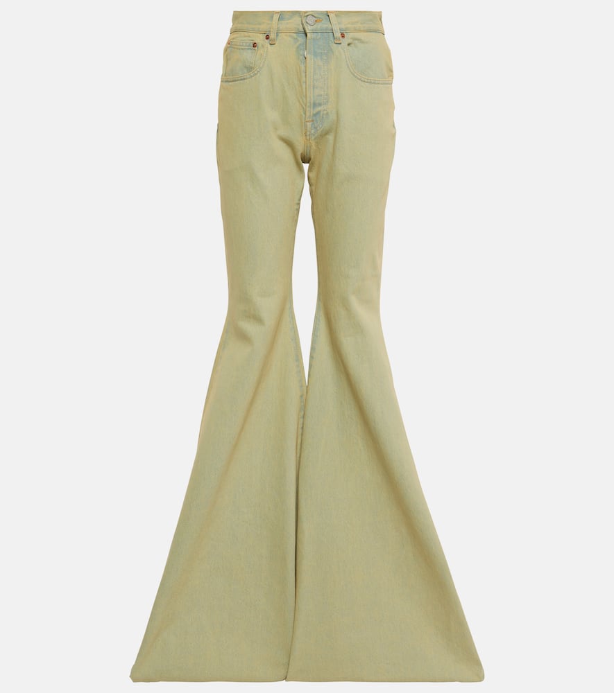 High-rise flared jeans