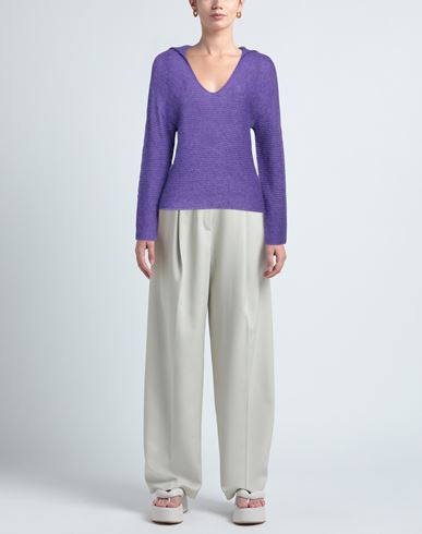 Alpha Studio Woman Sweater Purple Size 6 Polyamide, Mohair wool, Wool