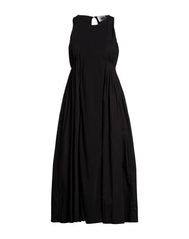 Woman Midi dress Black Size 6 Cotton, Elastane
