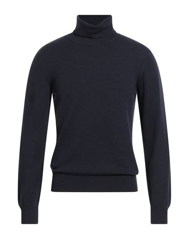 Man Turtleneck Midnight blue Size 44 Cashmere