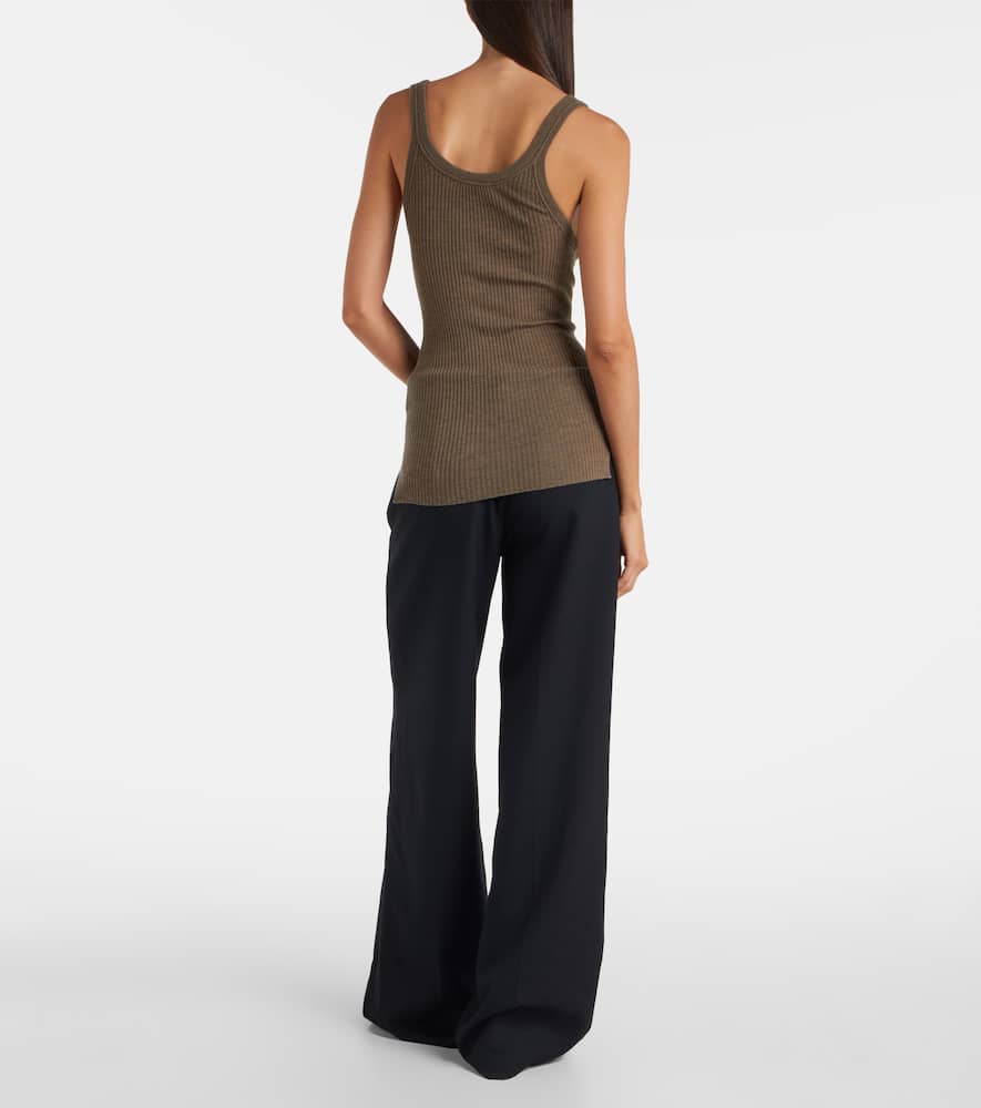 Ella ribbed-knit wool tank top
