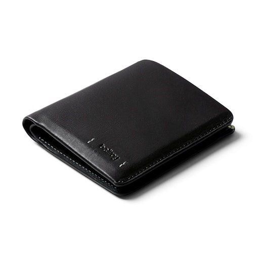 Note Sleeve - Premium Edition Slim leather billfold wallet Black