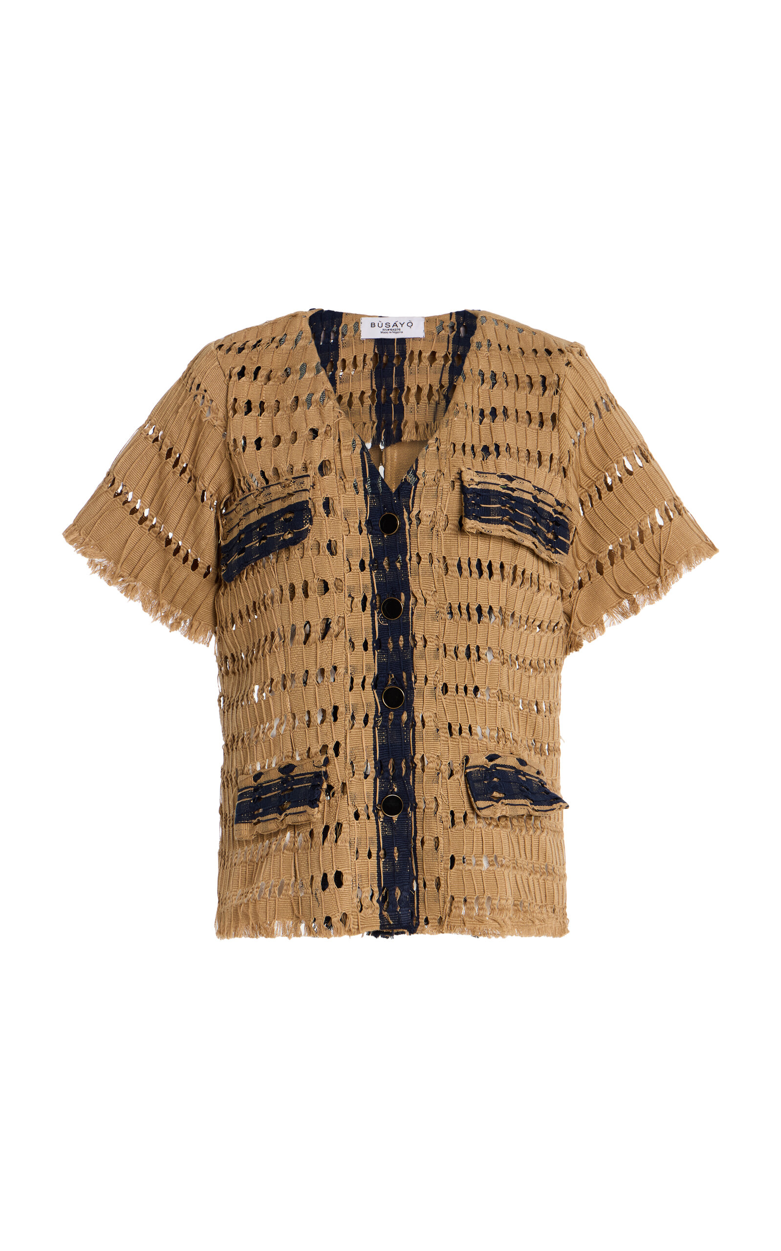 Lara Openwork Cotton Top