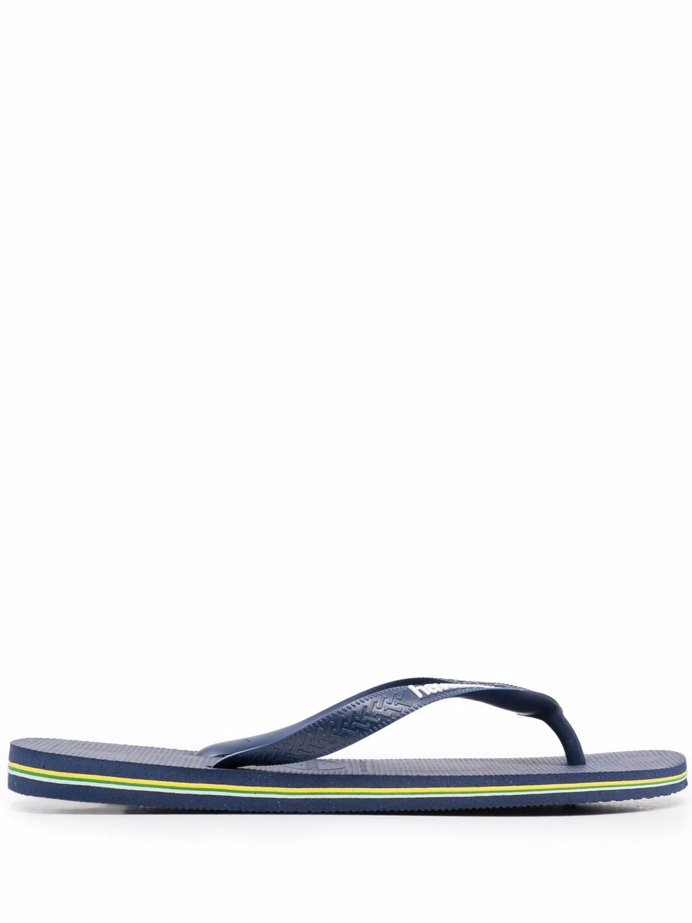 Logo-print flip-flops - Blue