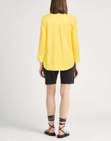 Woman Top Yellow Size S Linen