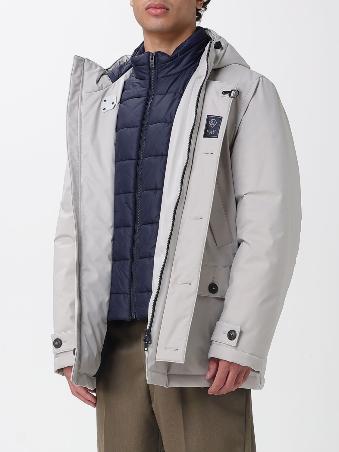 Coat Men color Ice
