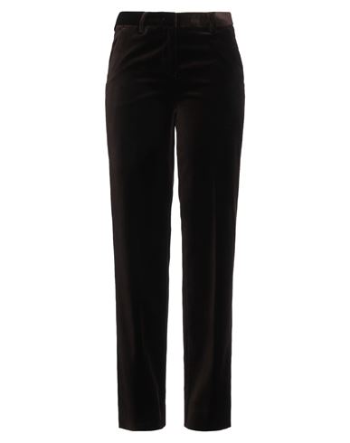 Lardini Woman Pants Dark brown Size 6 Cotton