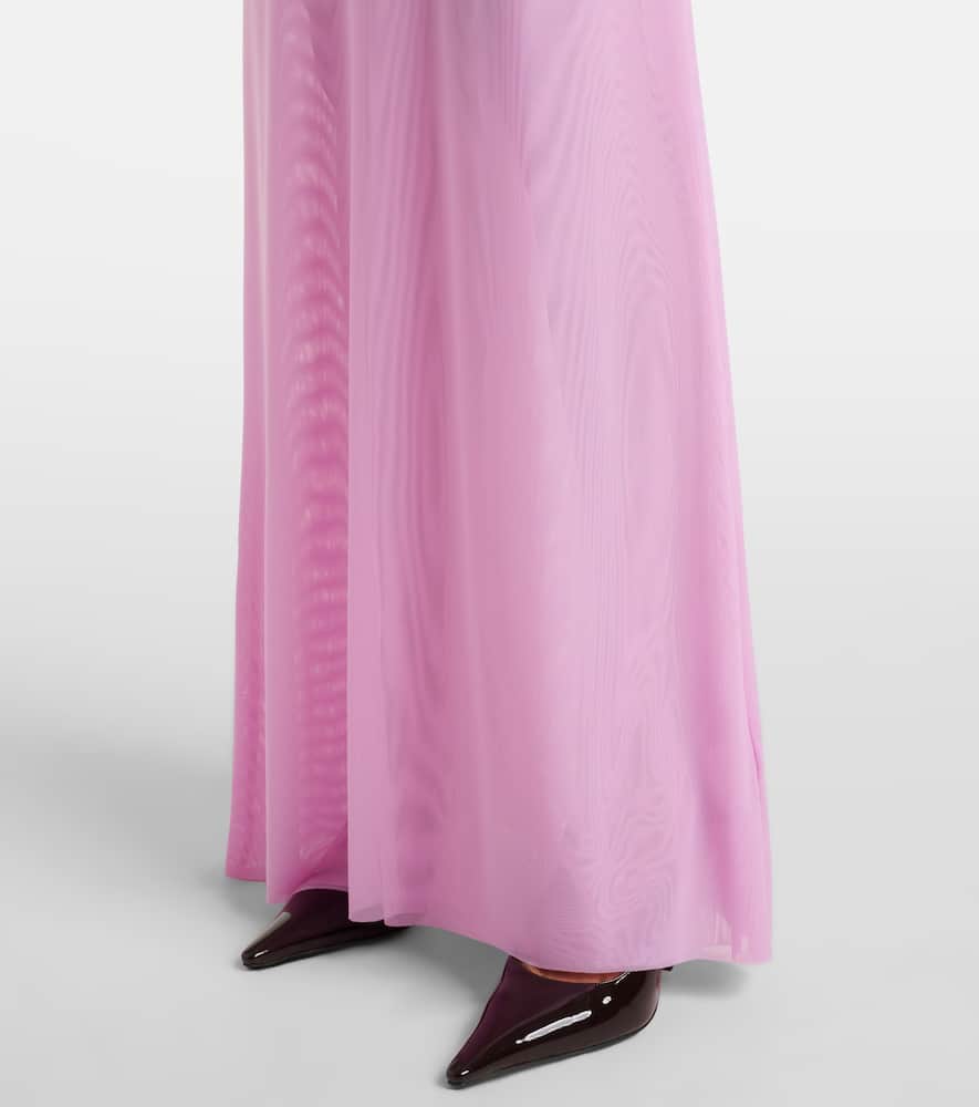 Semi-sheer gown