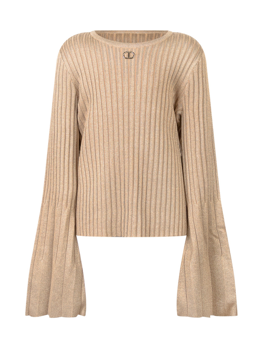 Girls Gold Knitted Sweater