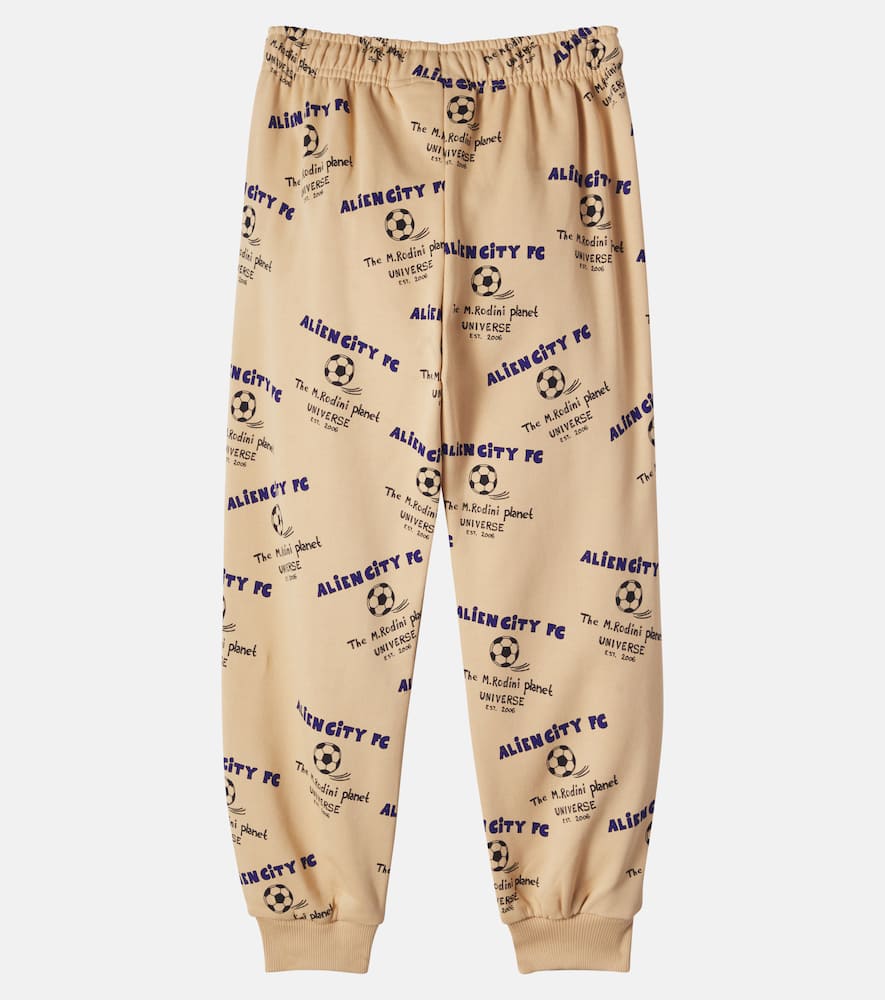 Printed cotton sweatpants