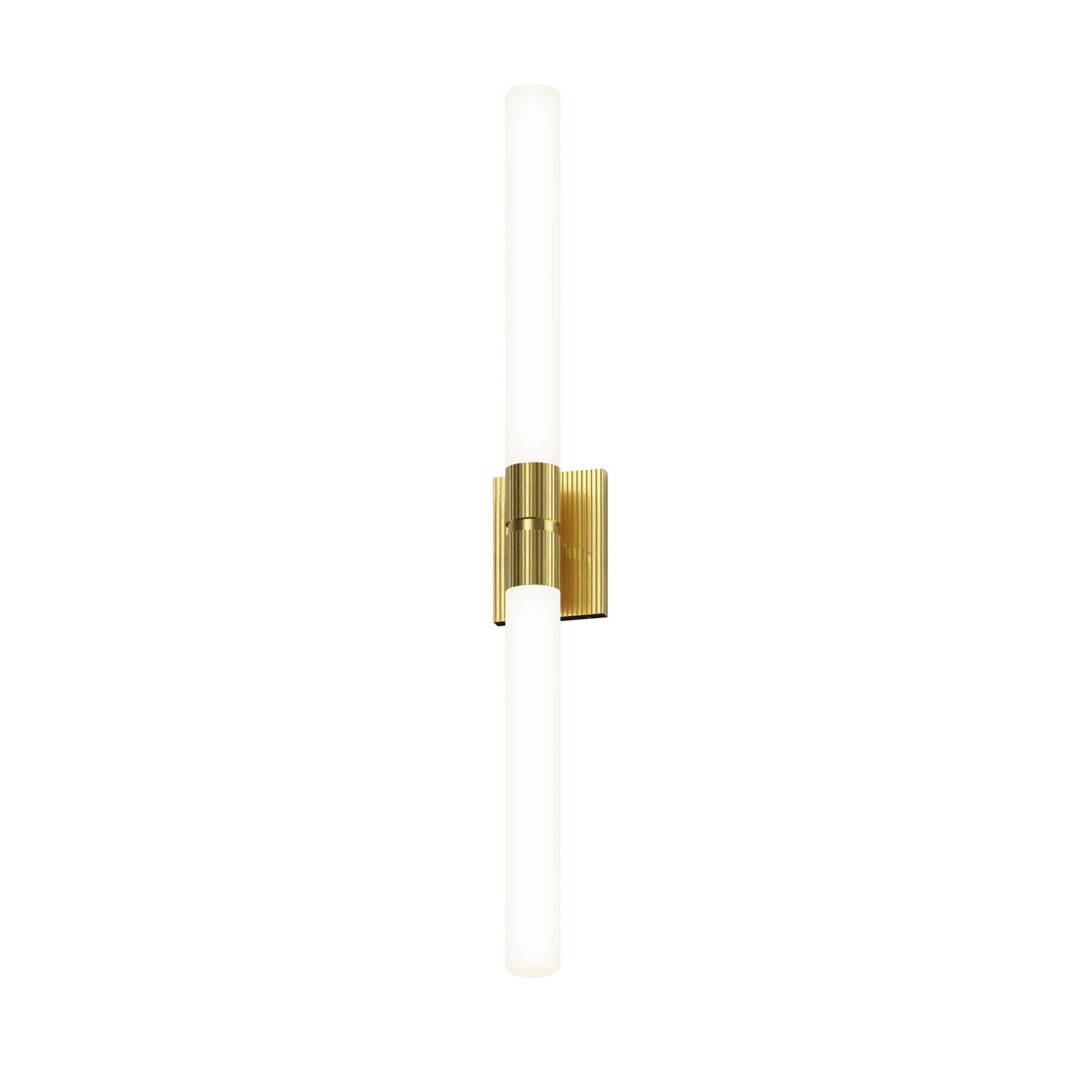 Satin Brass LED Bathroom Vanity Light from the Scepter Collection